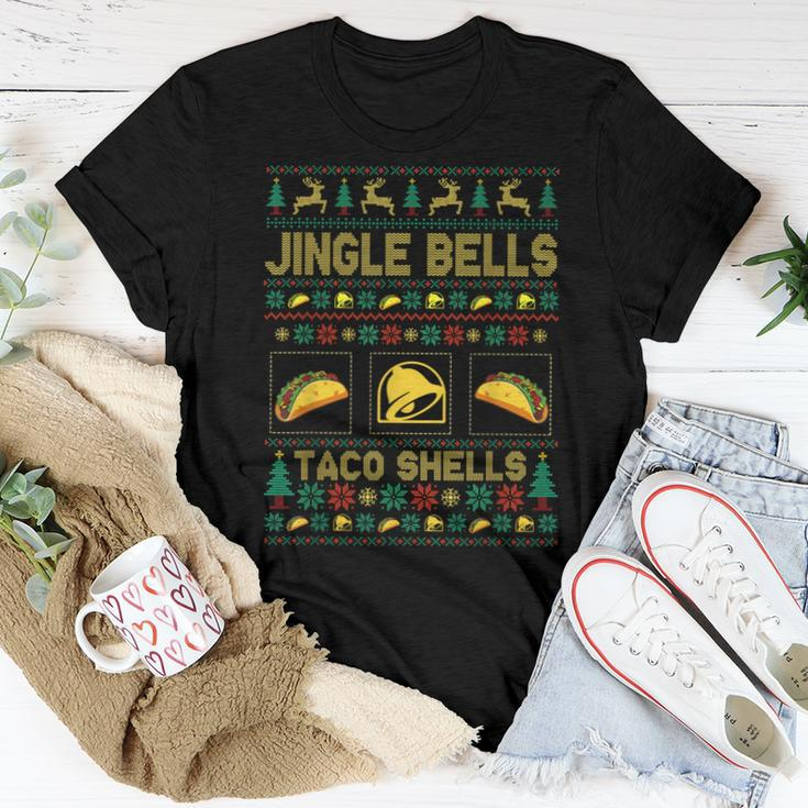 Christmas Jingle Bells Taco Shells Ugly Xmas Sweater Women T-shirt Unique Gifts