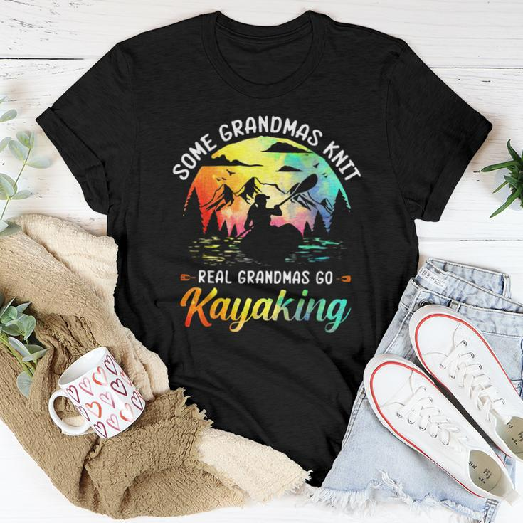 Classic Somes Grandmas Knit Real Grandmas Go Kayaking Women T-shirt Unique Gifts