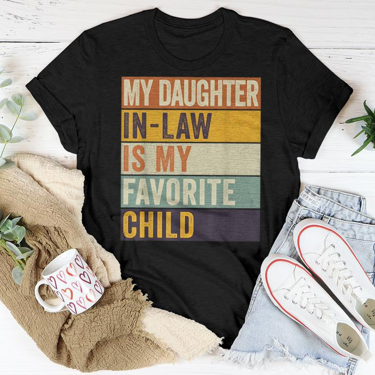 My Daughter In Law Is My Favorite Child Fathers Day In Law For Daughter Women T-shirt Unique Gifts