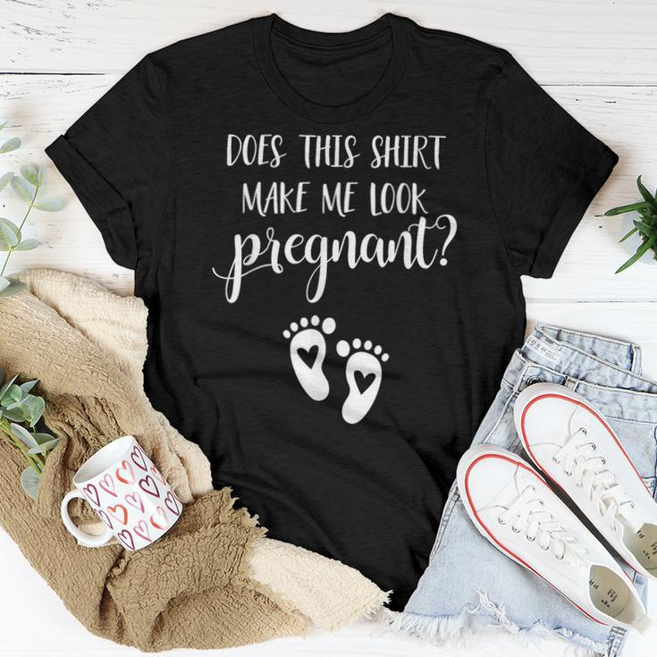 Does This Make Me Look Pregnant Pregnancy Mom To Be Women T-shirt Unique Gifts