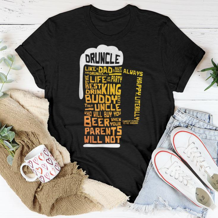 Druncle Uncles Beer Women T-shirt Unique Gifts