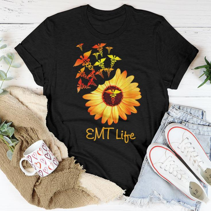 Emt Life Sunflower Cute Nurse Women T-shirt Unique Gifts