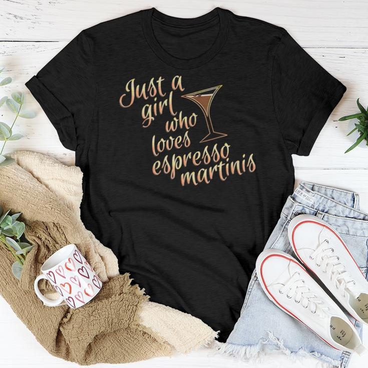 Espresso Martini For Who Drink Coffee And Vodka Women T-shirt Unique Gifts