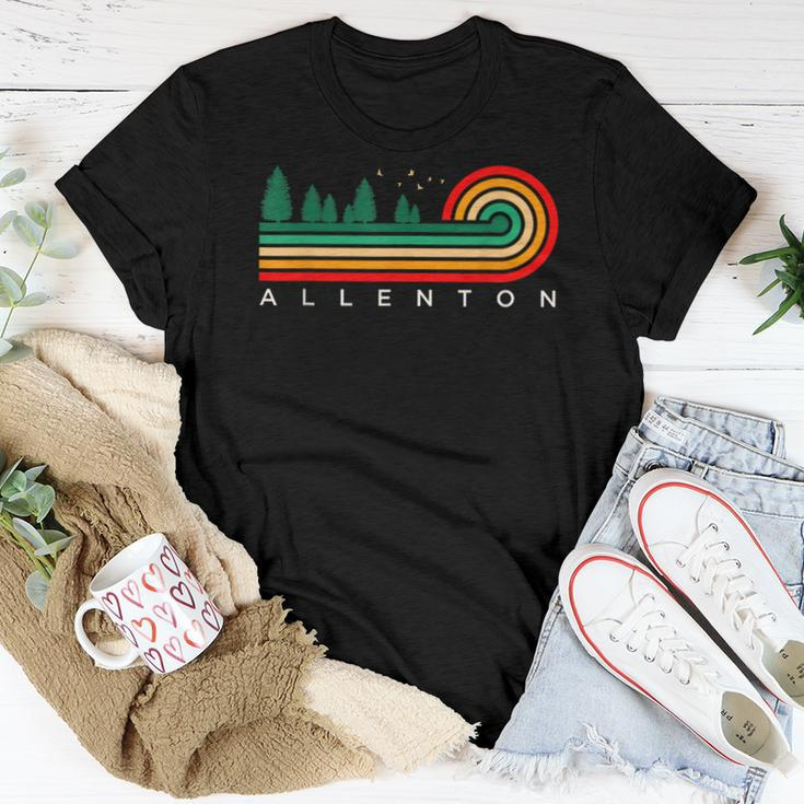 Evergreen Vintage Stripes Allenton Missouri Women T-shirt Unique Gifts
