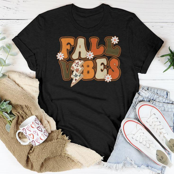 Fall Vibes Lightning Tis The Season Autumn Happy Fall Y'all Women T-shirt Personalized Gifts