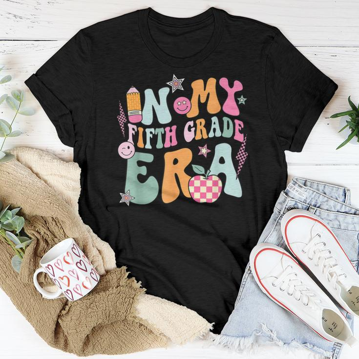 In My Fifth Grade Era Back To School Retro Groovy 5Th Grade Women T-shirt Unique Gifts