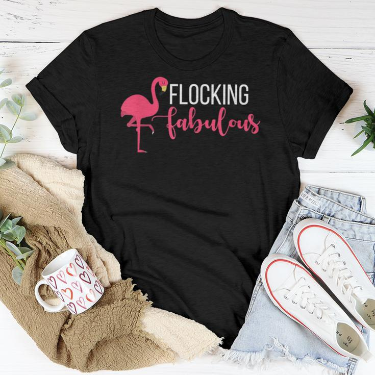 Flamingo Lover Flocking Fabulous HumourWomen T-shirt Unique Gifts