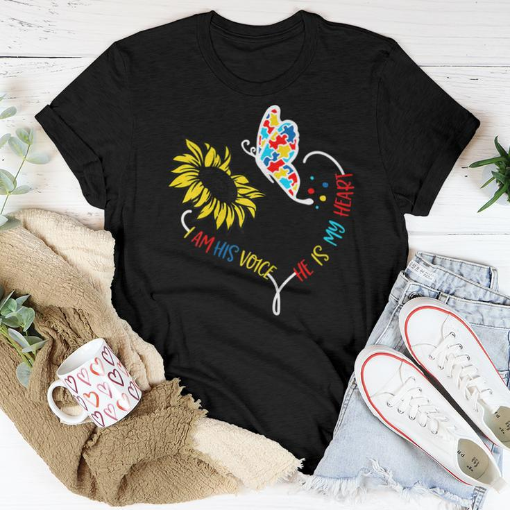 Floral Butterfly Autism Awareness Daisy Flower For Mom Women Women T-shirt Unique Gifts