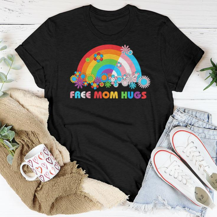 Free Mom Hugs Lgbt Pride Gay Lesbian Transgender Rainbow Women T-shirt Unique Gifts