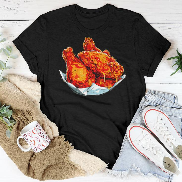 Fried Chicken Chicken Wings Fast Food Lover Women T-shirt Funny Gifts