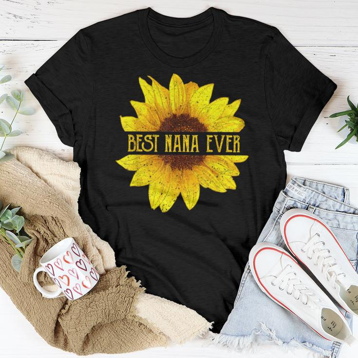 Best Nana Ever Sunflower Apparel Fun Italian Grandma Women T-shirt Unique Gifts