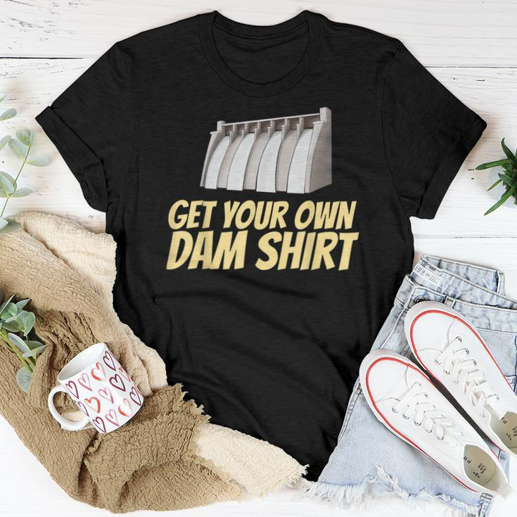 Dam Slogan For Hydroelectric Plant Technicians Women T-shirt Unique Gifts