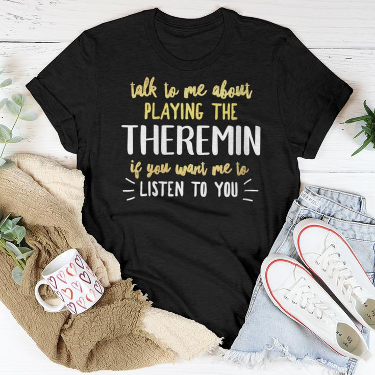 Theremin For Playing Music For And Women Women T-shirt Unique Gifts