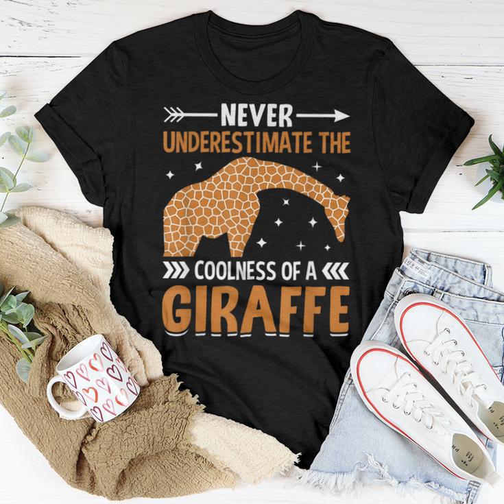 Giraffe Lover Never Underestimate The Coolness Of A Giraffe Women T-shirt Funny Gifts