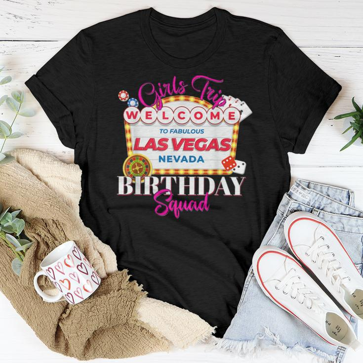 Girls Trip Las Vegas Nevada Birthday Squad Party Vacation Women T-shirt Funny Gifts