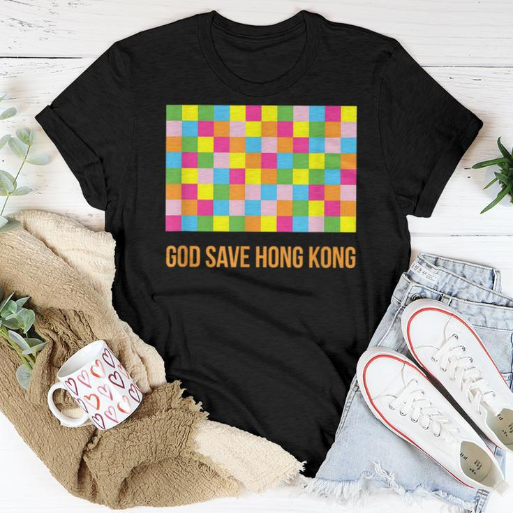 God Save Hong Kong Lennon Wall Flag For Hongkongers Protest Women T-shirt Unique Gifts