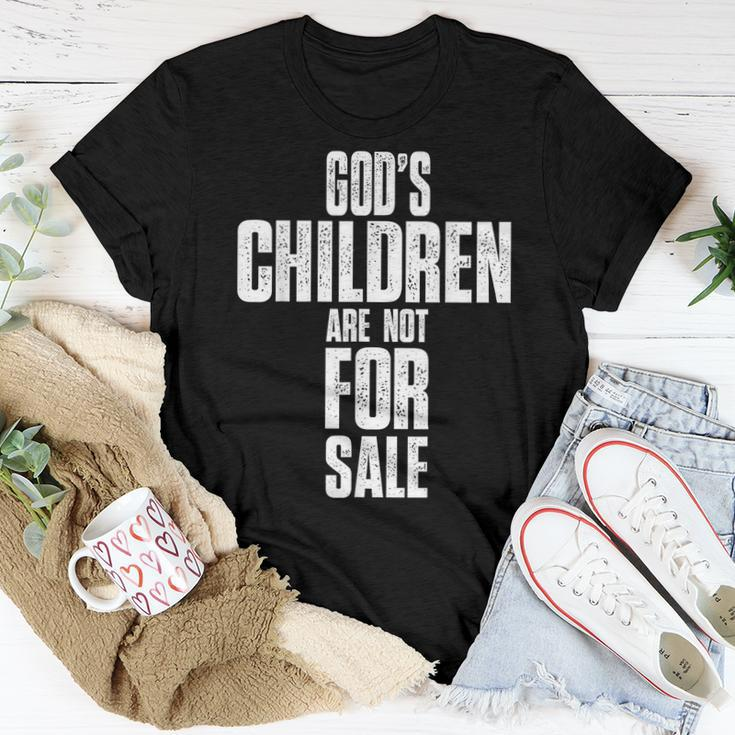 Gods Children Are Not For Sale Women T-shirt Funny Gifts