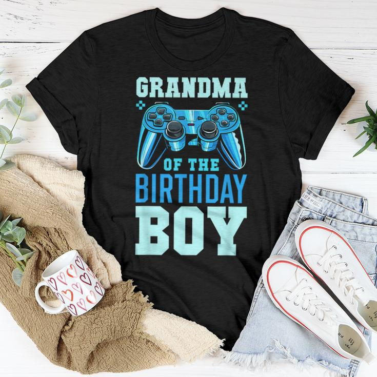 Grandma Of The Birthday Boy Matching Video Gamer Birthday Women T-shirt Funny Gifts