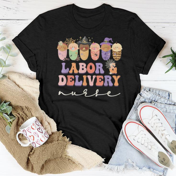 Halloween L&D Labor And Delivery Nurse Party Costume Women T-shirt Funny Gifts