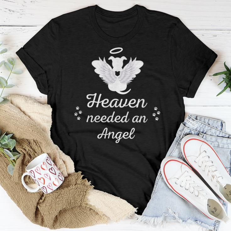 Heaven Needed An Angel Pet Memorial Dog Dad Mom Women T-shirt Funny Gifts