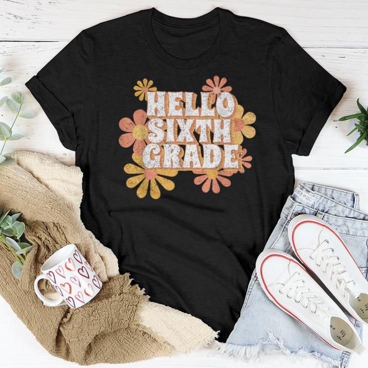 Hello 6Th Sixth Grade Back To School For Teacher Student Women T-shirt Funny Gifts