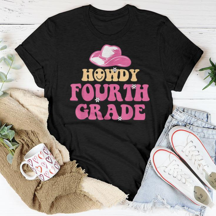 Howdy 4Th Grade Teachers Kids Parents Cowboy Cowgirl Women T-shirt Unique Gifts