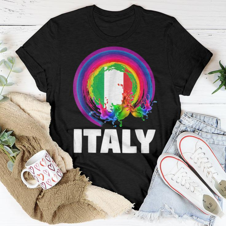 Italy Lgbt Gay Pride Rainbow Flag Women T-shirt Unique Gifts