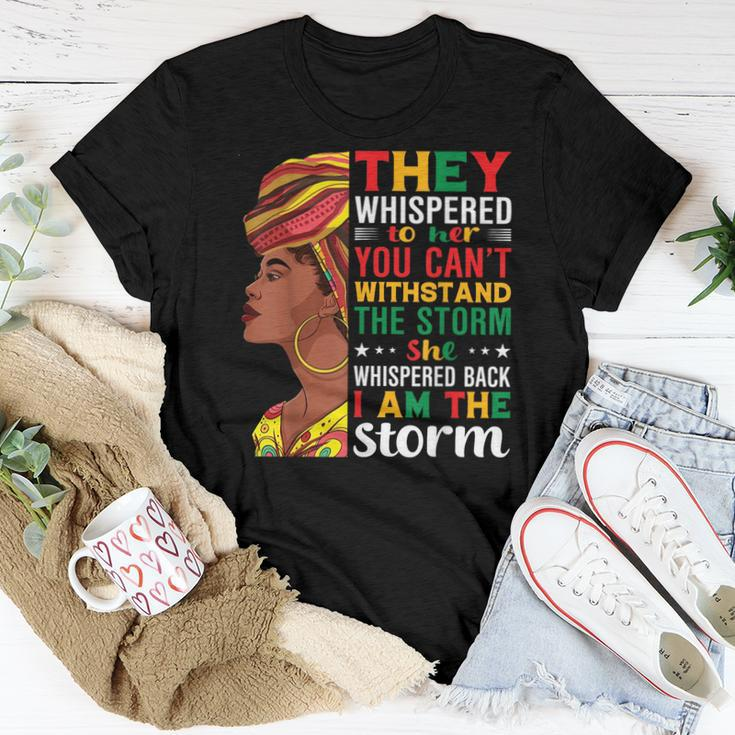 Junenth African American Women They Whispered To Her Women T-shirt Unique Gifts
