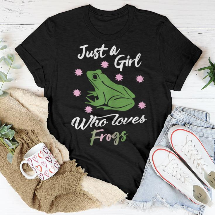 Just A Girl Who Loves Frog For Frog Lover Women T-shirt Unique Gifts
