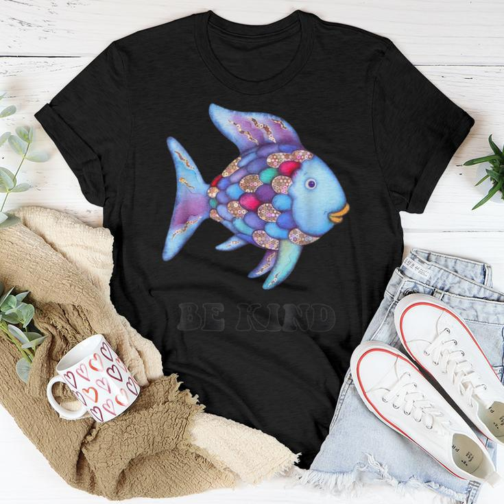 Be Kind Rainbow Fish Teacher Life Teaching Back To School Women T-shirt Unique Gifts
