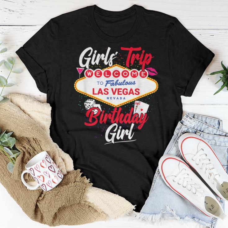 Las Vegas Birthday Party Girls Trip Vegas Birthday Girl Women T-shirt Unique Gifts