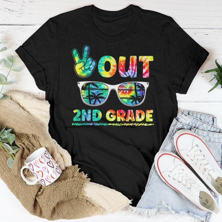 Last Day Of School Peace Out 2Nd Grade Teachers Kids Women T-shirt Unique Gifts