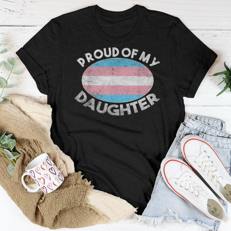Lgbt Dad Mom Proud Of My Transgender Daughter Trans Pride Women T-shirt Unique Gifts