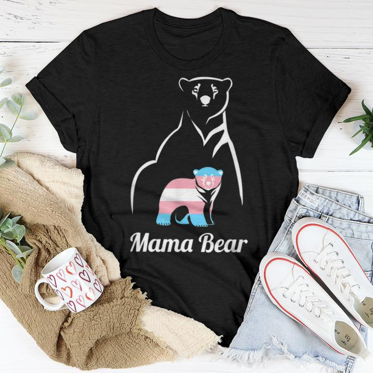 Mama Bear Lgbtq Trans Child Transgender Trans Pride Women T-shirt Unique Gifts