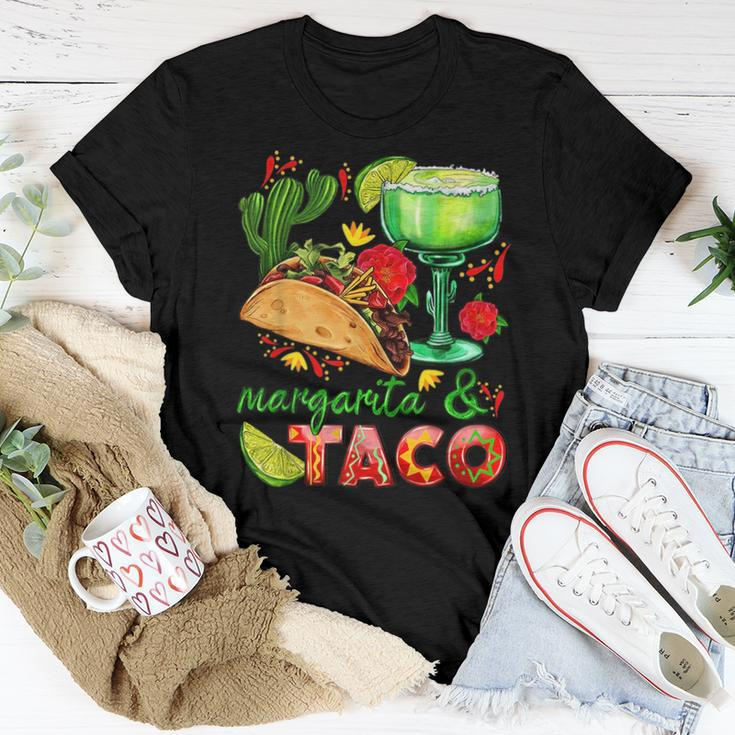 Margs & Tacos Margarita Tequila Drinker Taco Lover Tacos Women T-shirt Unique Gifts