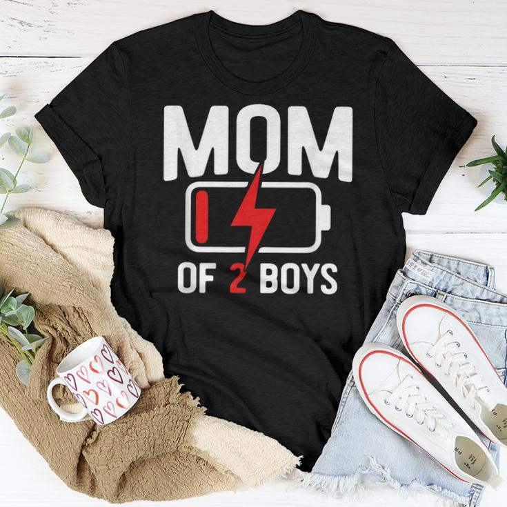 Mom Of 2 Boys From Son Birthday Women Women T-shirt Unique Gifts