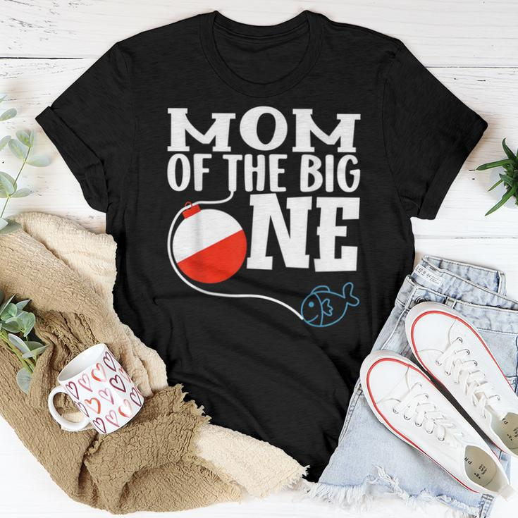 Mom Of The Big One Fishing Boy First Birthday Ofishally For Mom Women T-shirt Unique Gifts