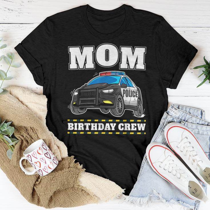 Mom Birthday Crew Police Car Policeman Officer Mommy Mama For Mom Women T-shirt Crewneck Unique Gifts