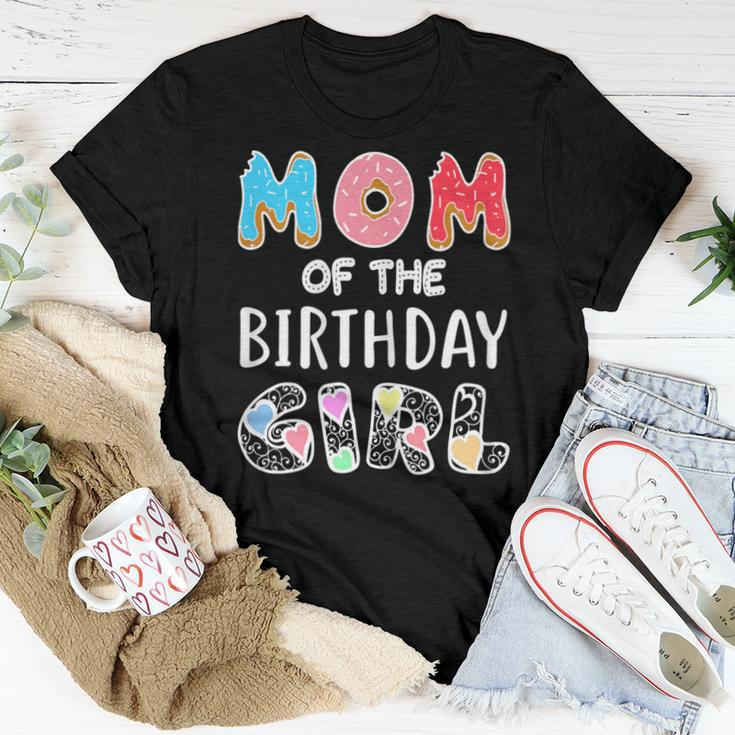 Mom Of The Birthday Girl Donut Party Idea Women T-shirt Unique Gifts