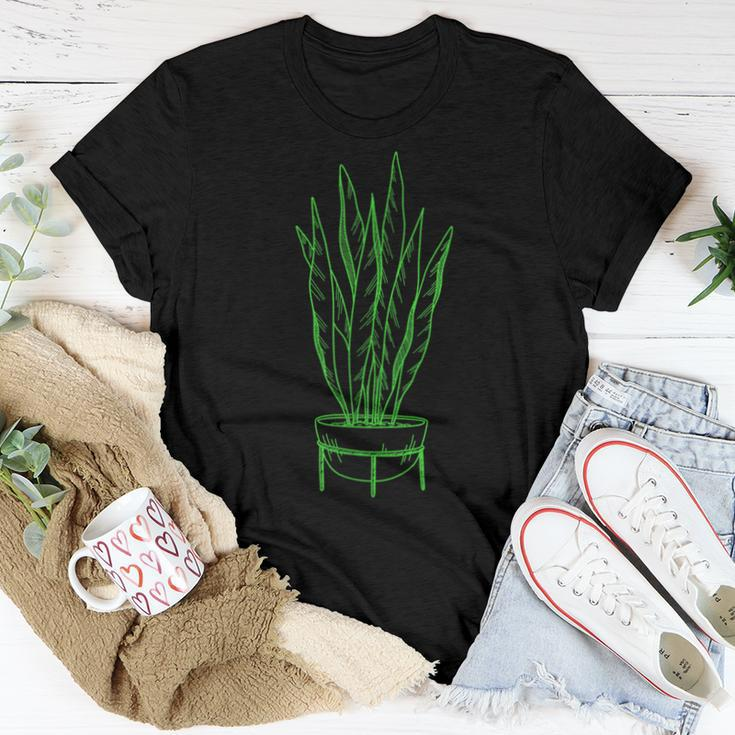 Mother In Law Tongue House Plant Snake Plants Women T-shirt Unique Gifts