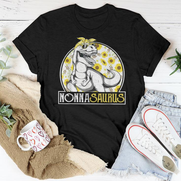 Nonna Saurus Sunflower Dinosaur Italian GrandmaRex Women T-shirt Unique Gifts