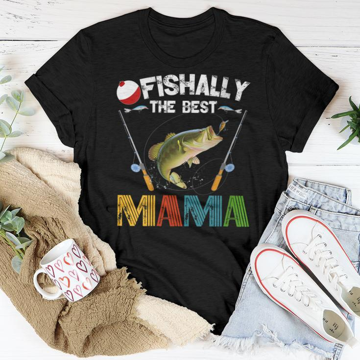 Ofishally The Best Mama Fishing Rod Mommy For Women Women T-shirt Unique Gifts