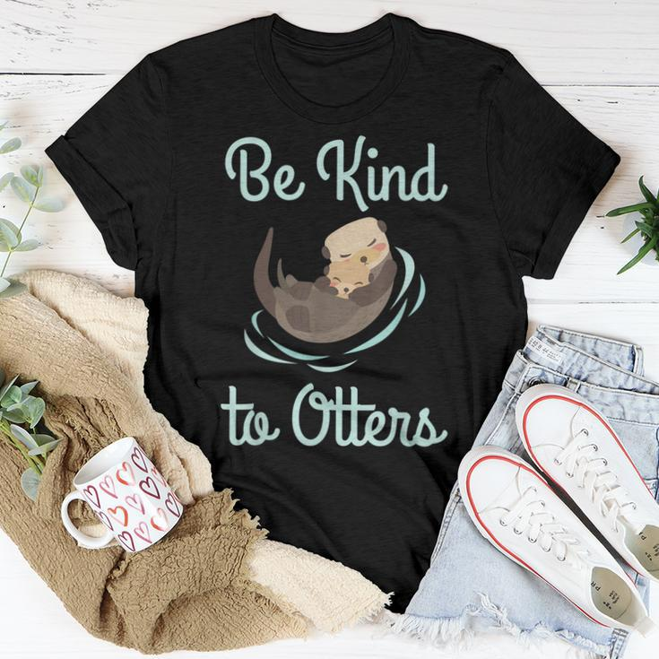 Otter Be Kind To Otters Positivity Inspirational Women T-shirt Unique Gifts