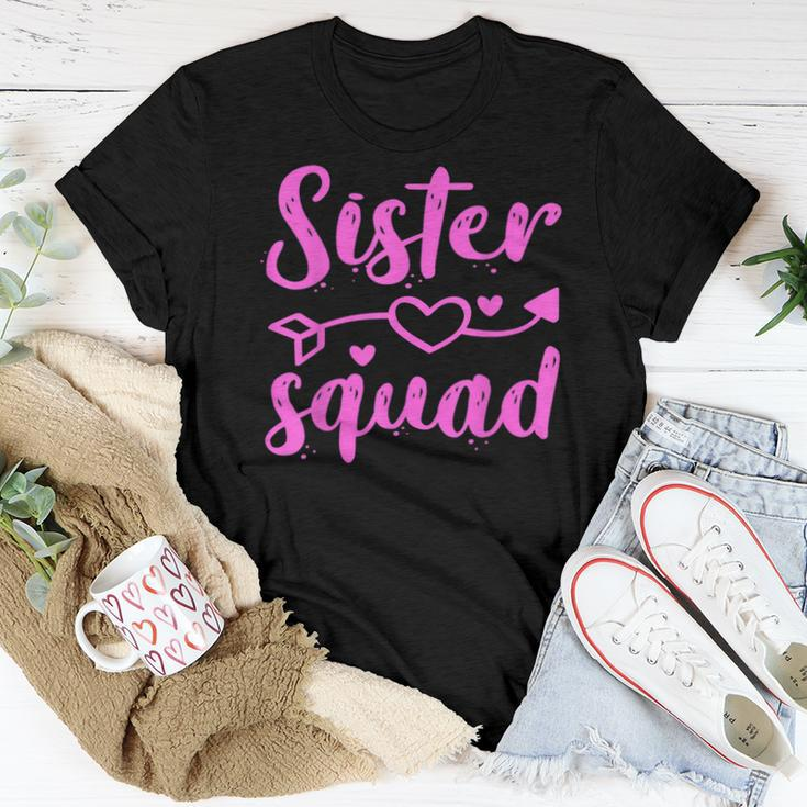 Pink Sister Squad For Girl And Gang Youth Family Party Women T-shirt Unique Gifts