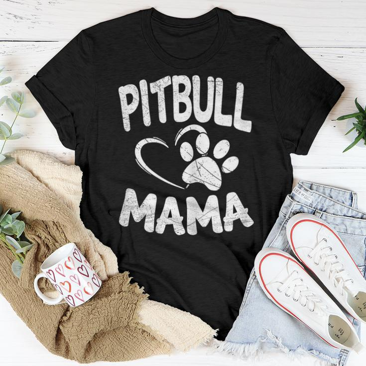 Pitbull Mama Pit Bull Lover Dog Terrier Mom Women T-shirt Unique Gifts