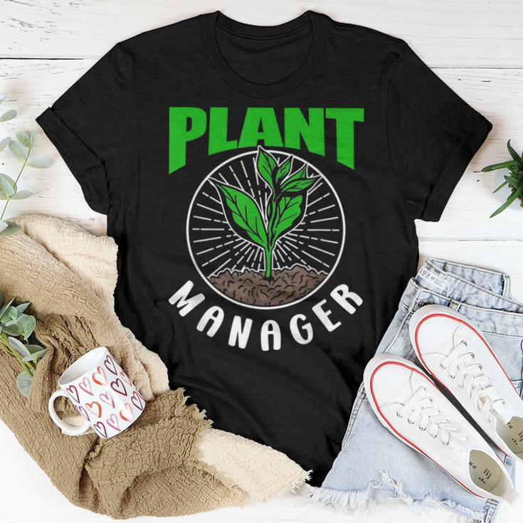 Plant Manager Garden Gardening Landscaping Gardener Women T-shirt Unique Gifts