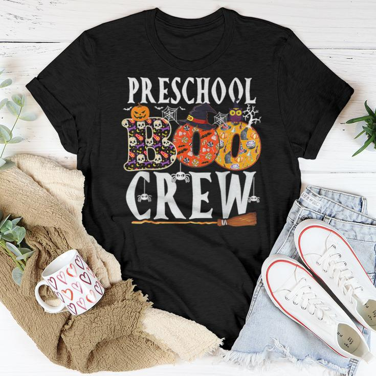 Preschool Boo Crew Teacher Halloween Costume Women T-shirt Funny Gifts