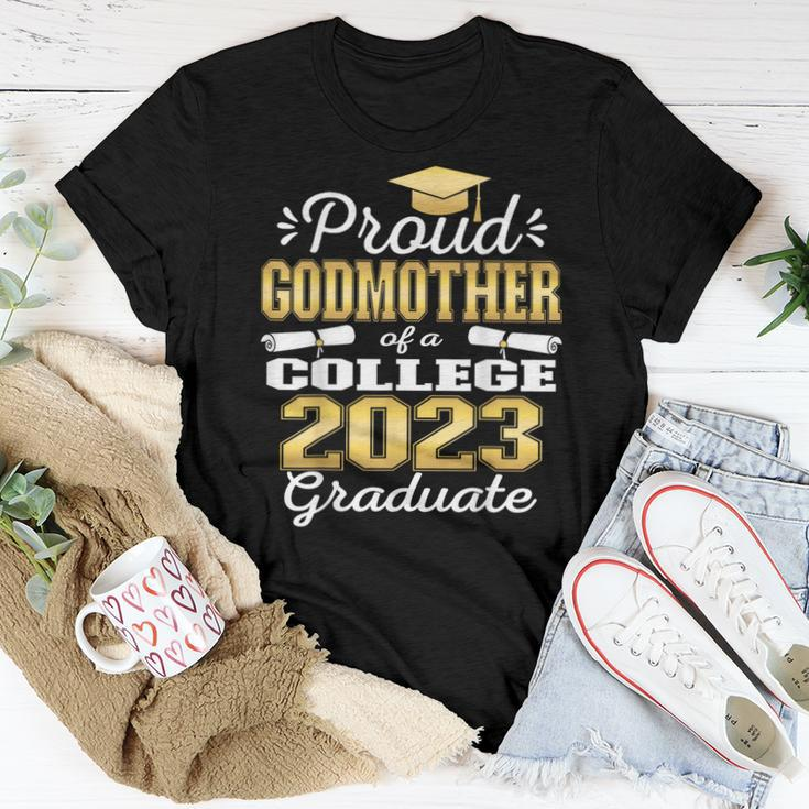 Proud Godmother Of 2023 College Graduate Family 23 Women T-shirt Unique Gifts