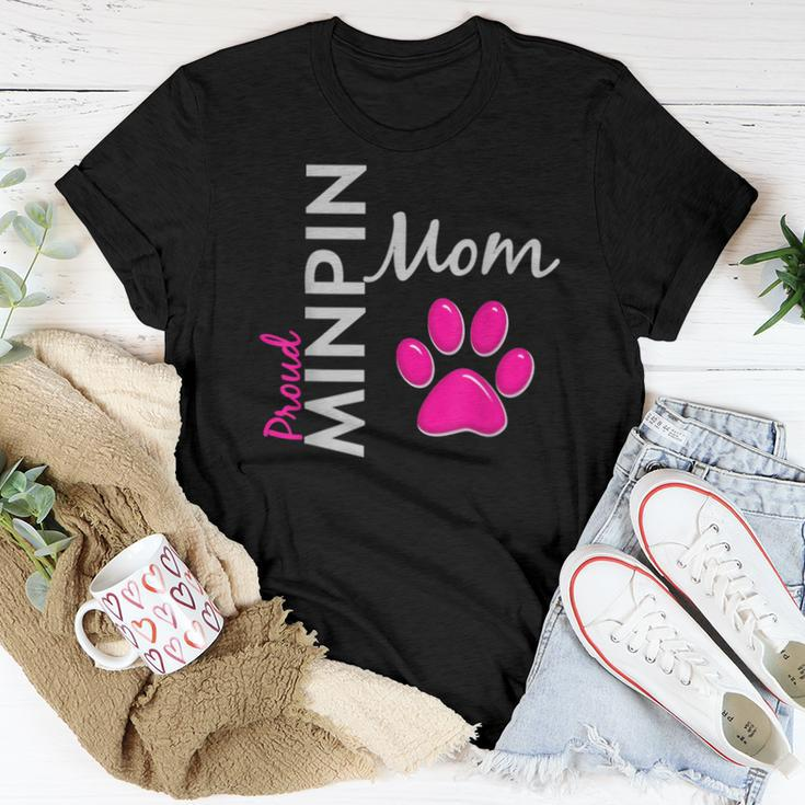 Proud Minpin Mom For Miniature Pinscher Moms Women T-shirt Unique Gifts