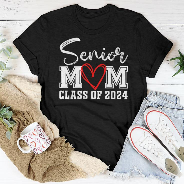 Proud Mom Class Of 2024 Senior Graduate Senior 24 Graduation Women T-shirt Unique Gifts